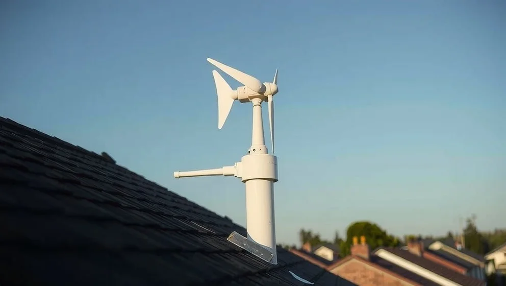 Hur fungerar ett litet vindkraftverk på taket