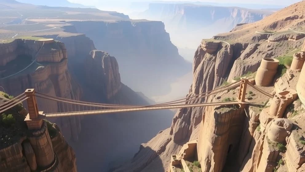 Världens längsta hängbro finns i Marocko