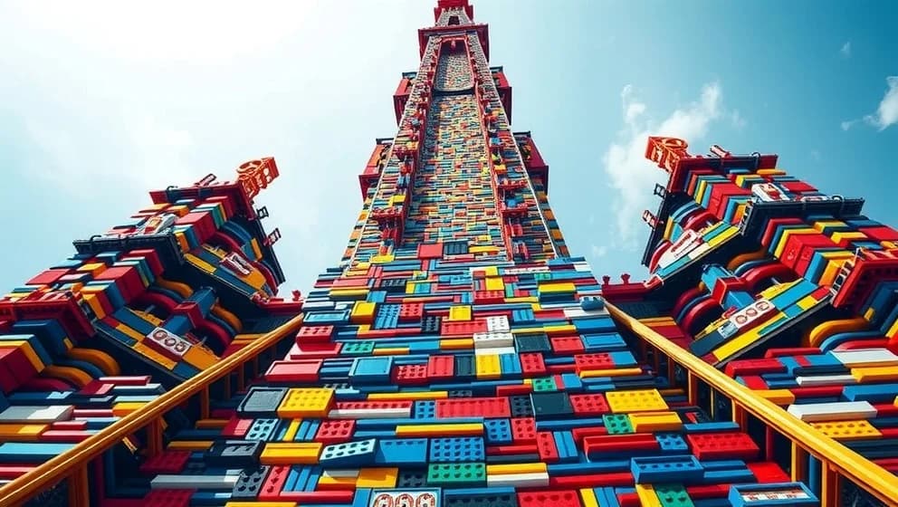 Världens största legobygge i verkligheten